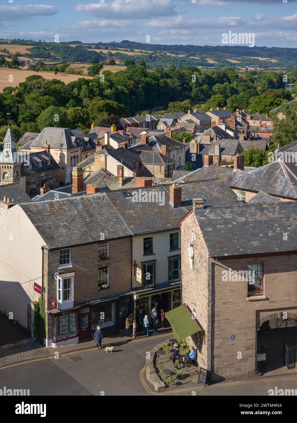 Hey on Wye, Wales, Großbritannien Stockfoto