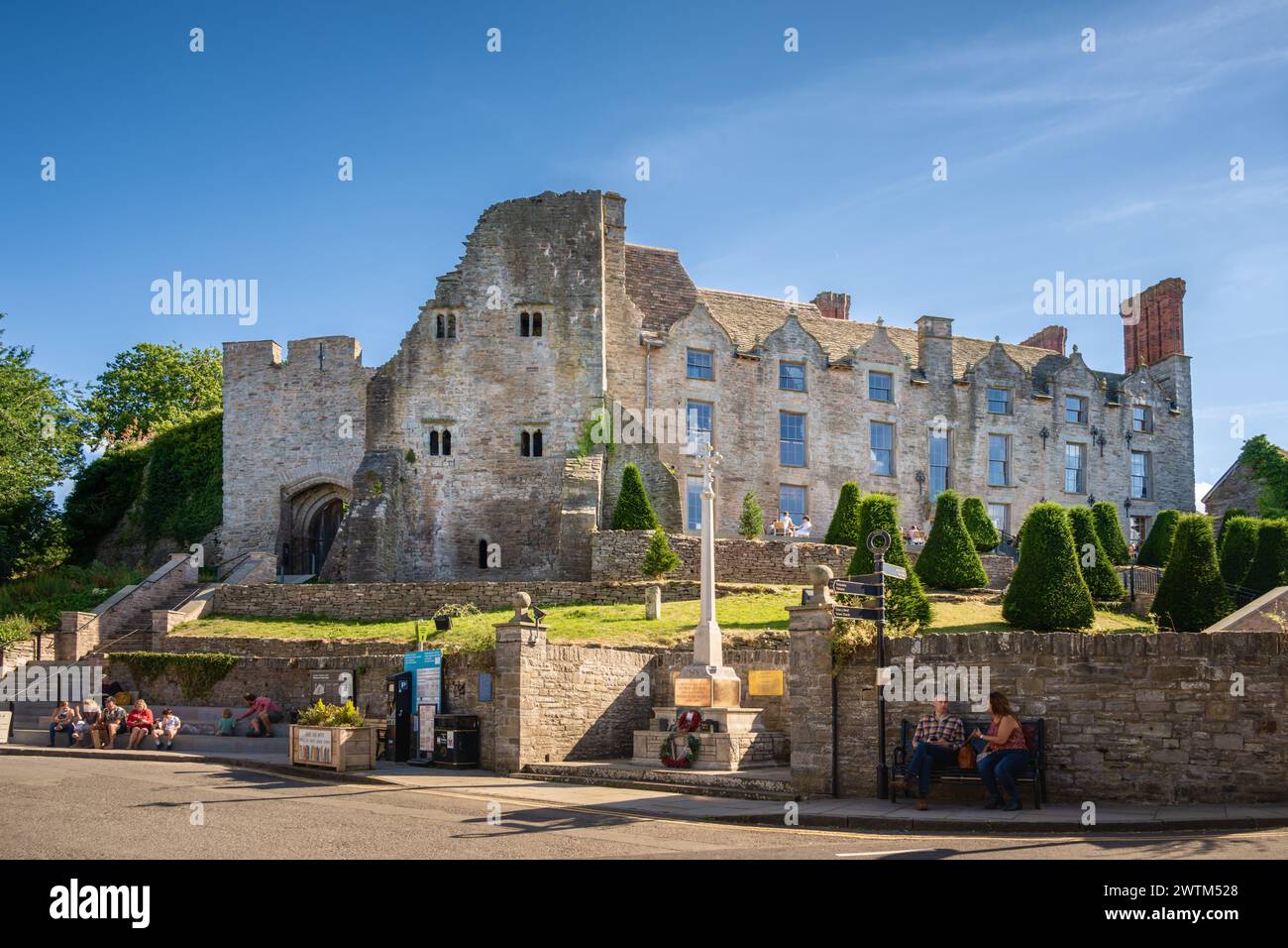 Hay Castle, Hay on Wye, Wales, Großbritannien Stockfoto