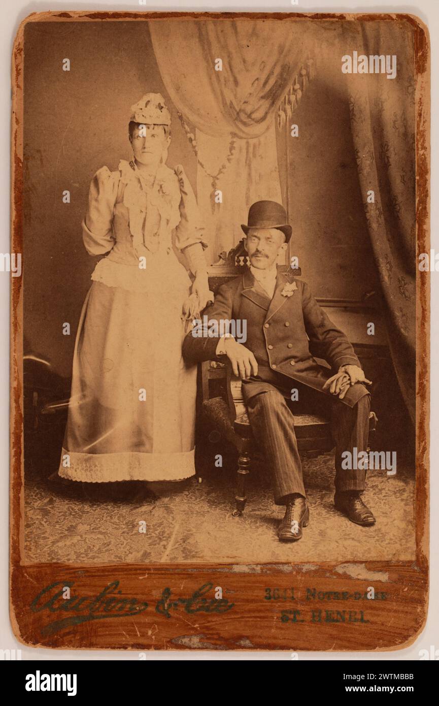 Gelatinedruck - Dion, Saint-Henri, Quebec, 1893-1900 Stockfoto