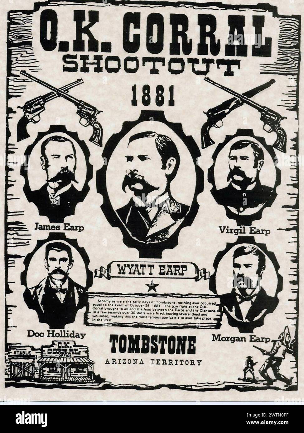 Vintage-Outlaw der Vereinigten Staaten wollte tot oder lebendig und ähnliche Plakate aus der Cowboy- und Wild West-Ära Stockfoto