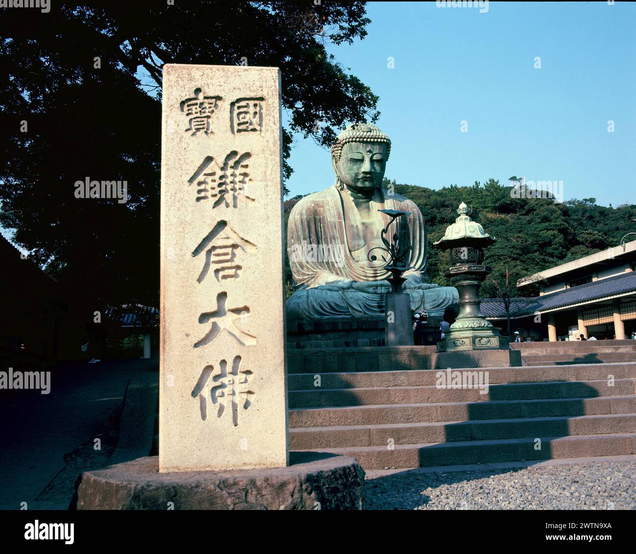 Japan. Kanagawa. Kamakura. Kotoku-in-Tempel. Großer Buddha. Stockfoto