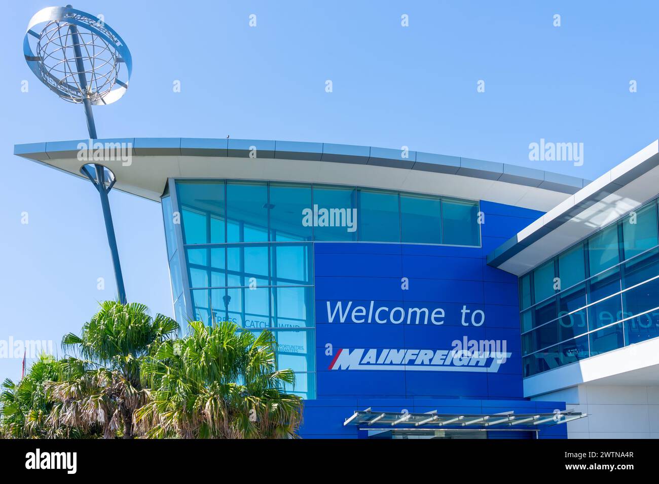 Mainfreight Auckland Transport in Auckland, Neuseeland. Stockfoto