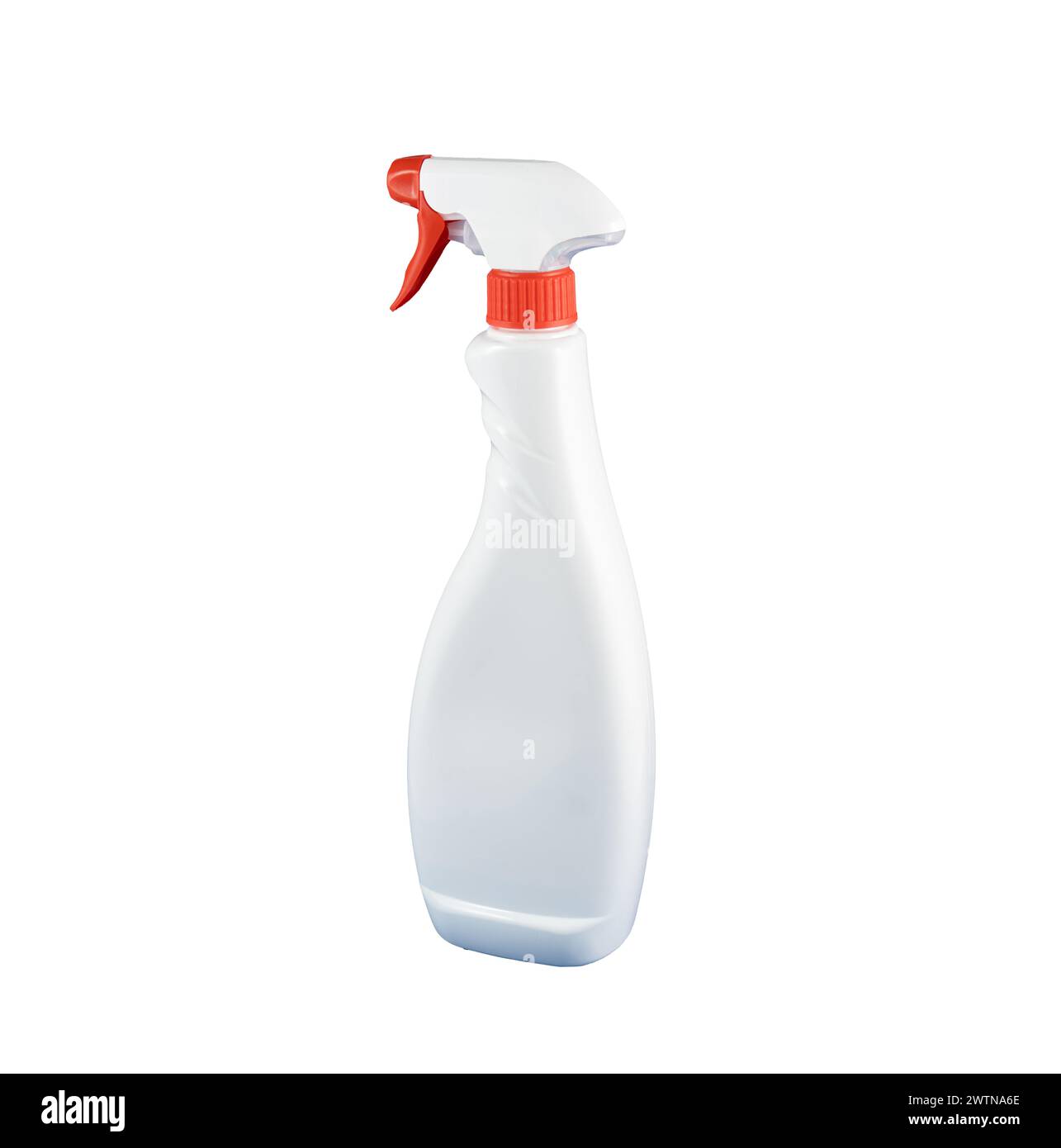 Spender auf transparentem Hintergrund sprühen Stockfoto