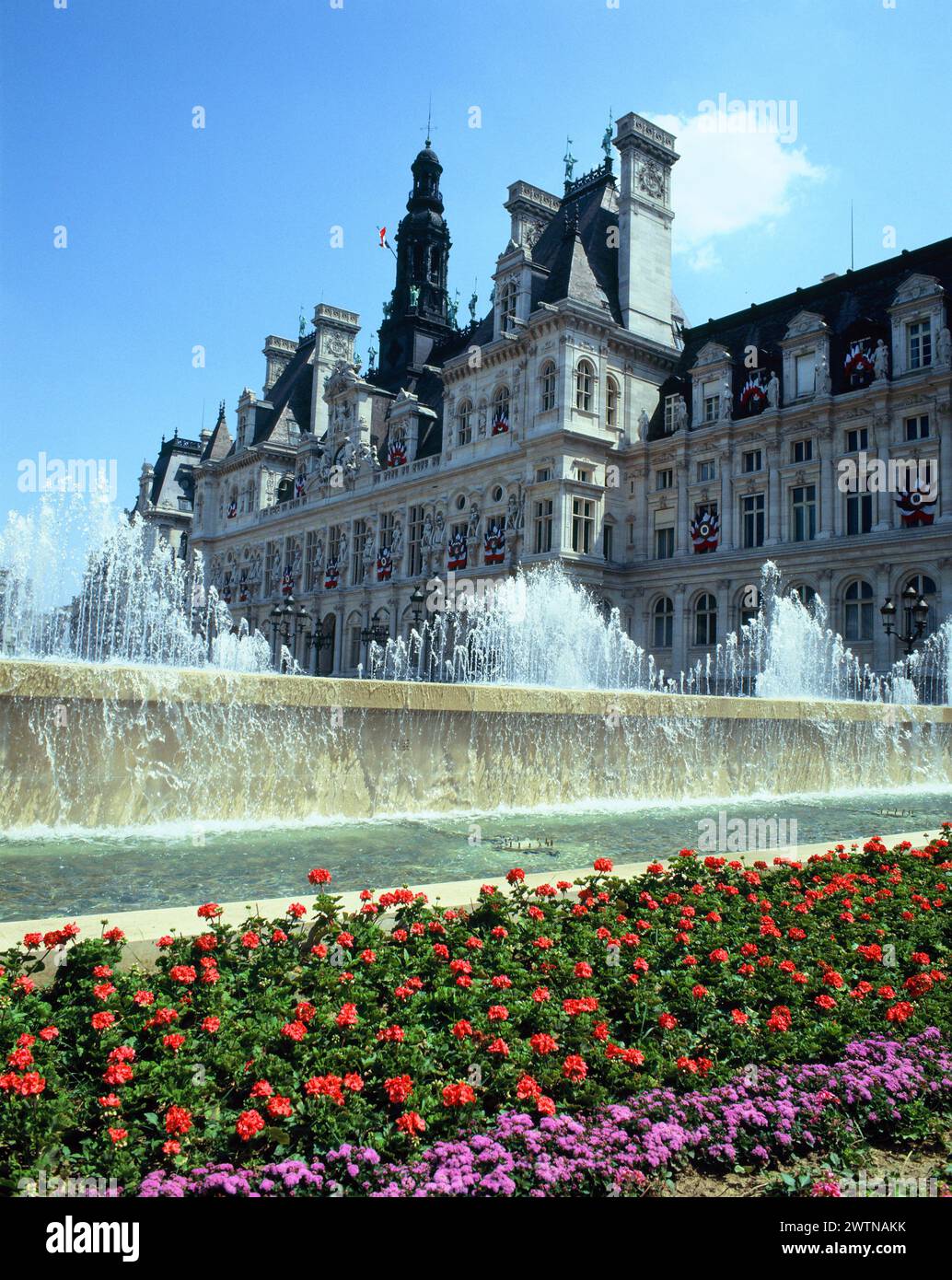 Frankreich. Paris. Hotel de Ville. (Rathaus). Stockfoto