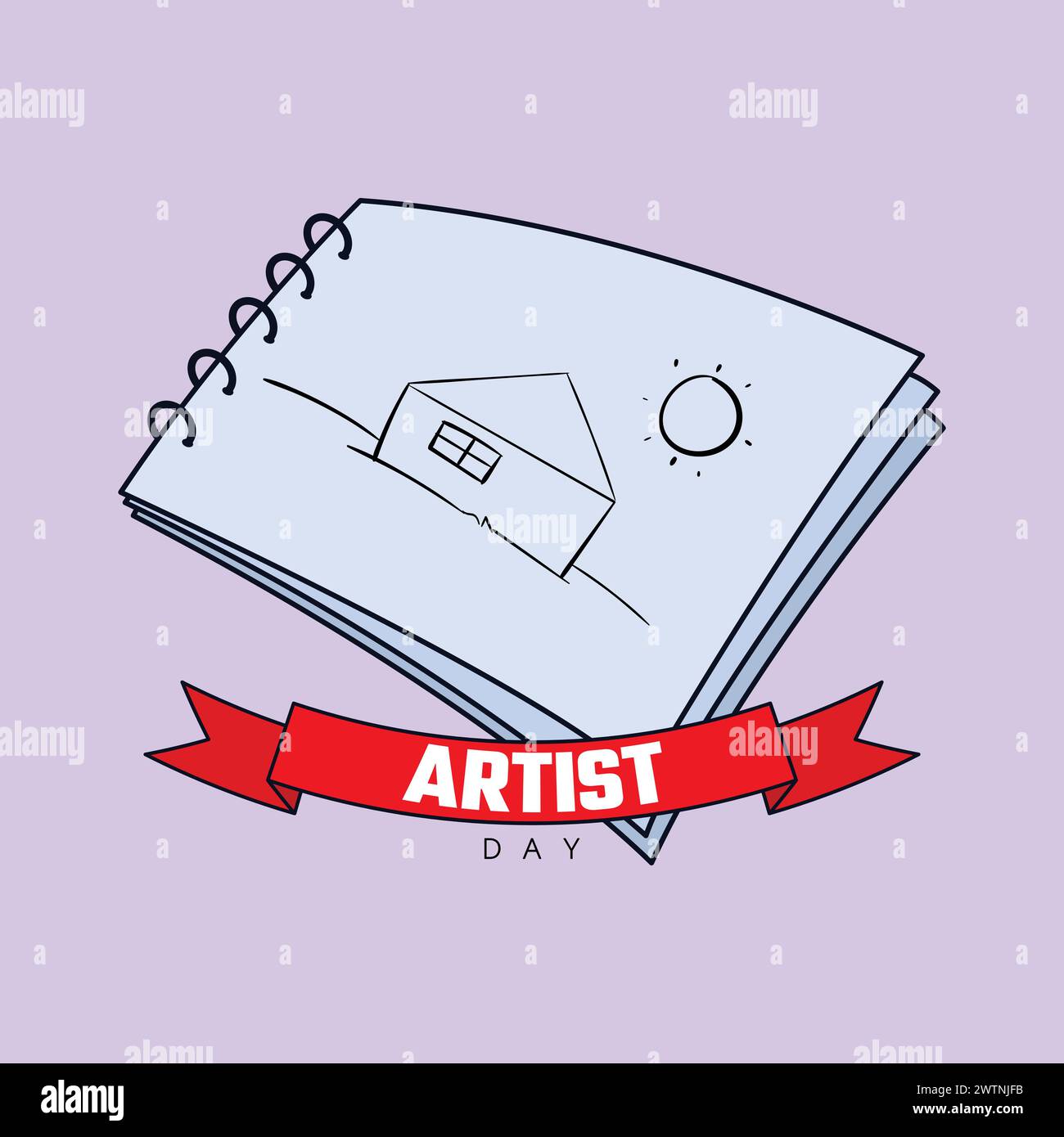 Artist Day Vector Illustration Art Day Icon Art Creative Artist Drawing Stock Vektor