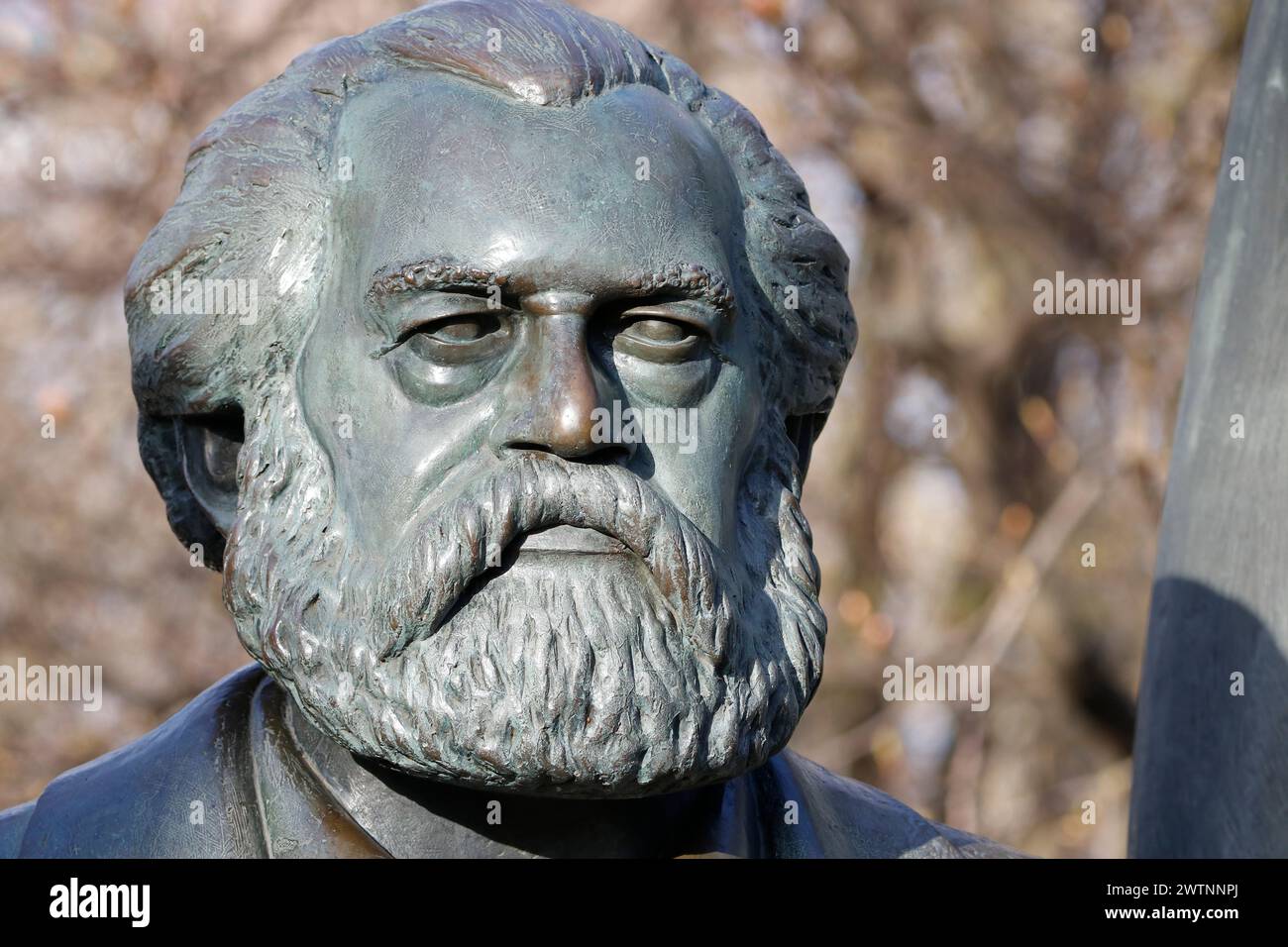 Karl Marx-Denkmal, Berlin (nur für redaktionelle Verwendung. Keine Werbung. Referenzdatenbank: http://www.360-berlin.de. © Jens Knappe. Bildquellenn Stockfoto