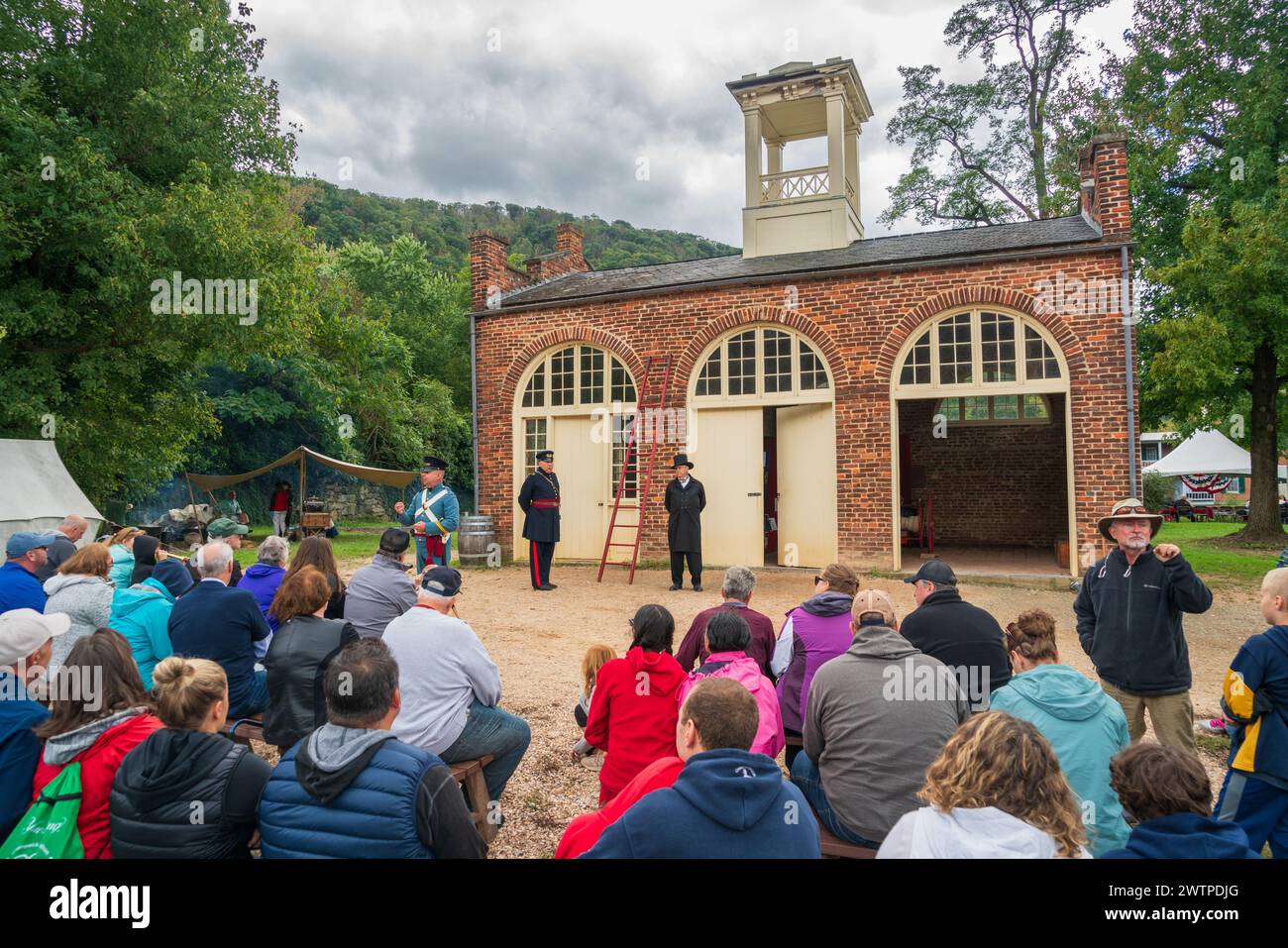 Schöner Tag im Harpers Ferry National Historical Park Stockfoto