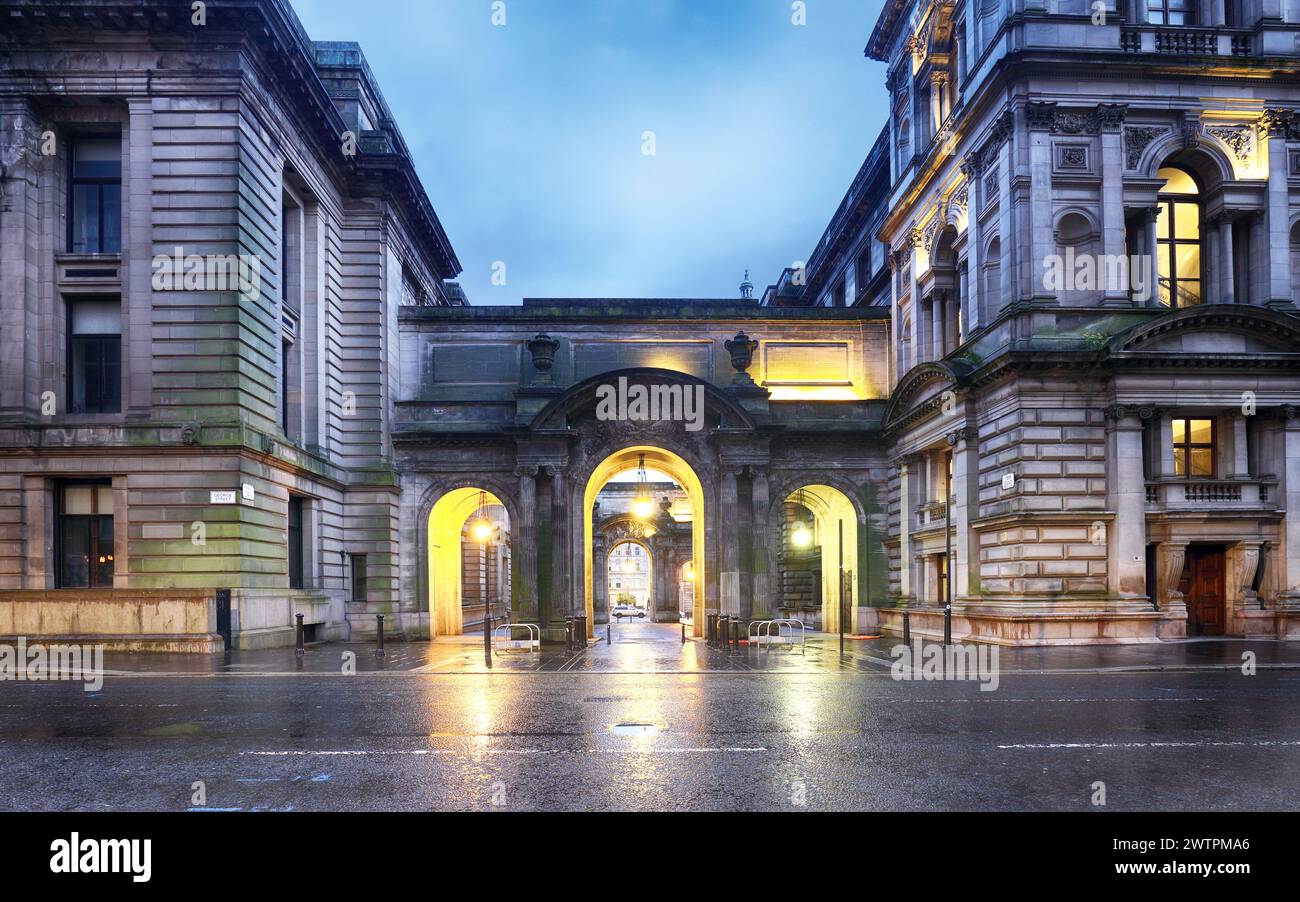 Old Gates at John Street Glasgow City Council George Square Glasgow Scotland Stockfoto