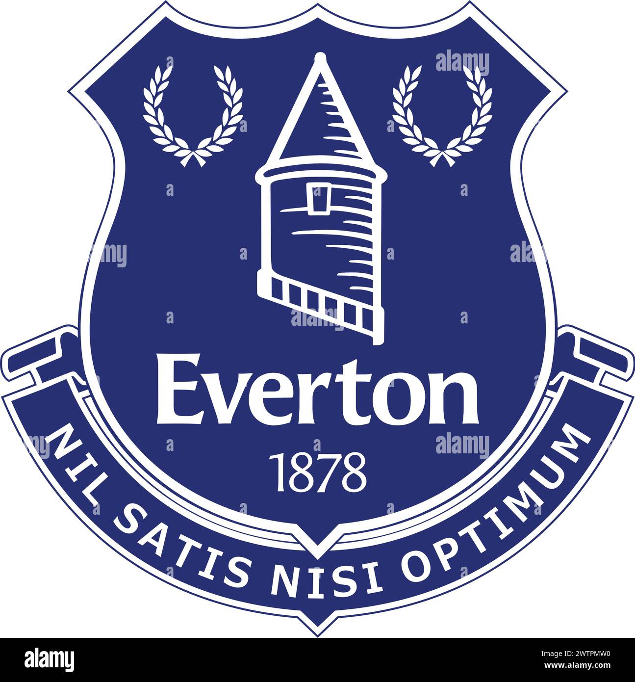 Everton-Logo im Vektor vorbereitet und gereinigt Stock Vektor