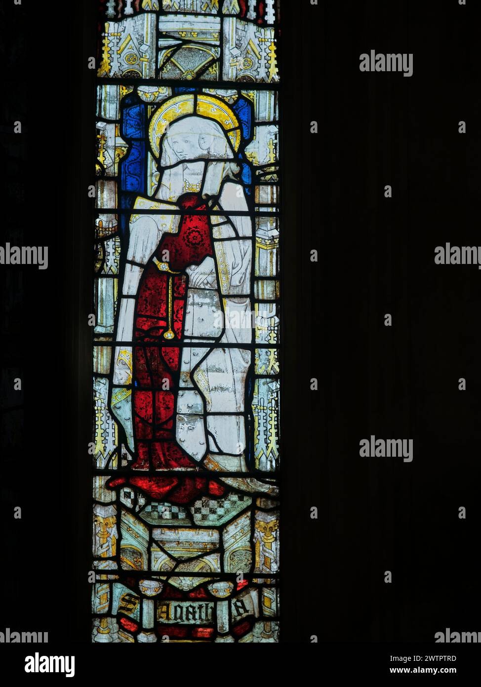 Die heilige Agatha, christliche Jungfrau und Märtyrer aus dem 3. Jahrhundert. Stockfoto