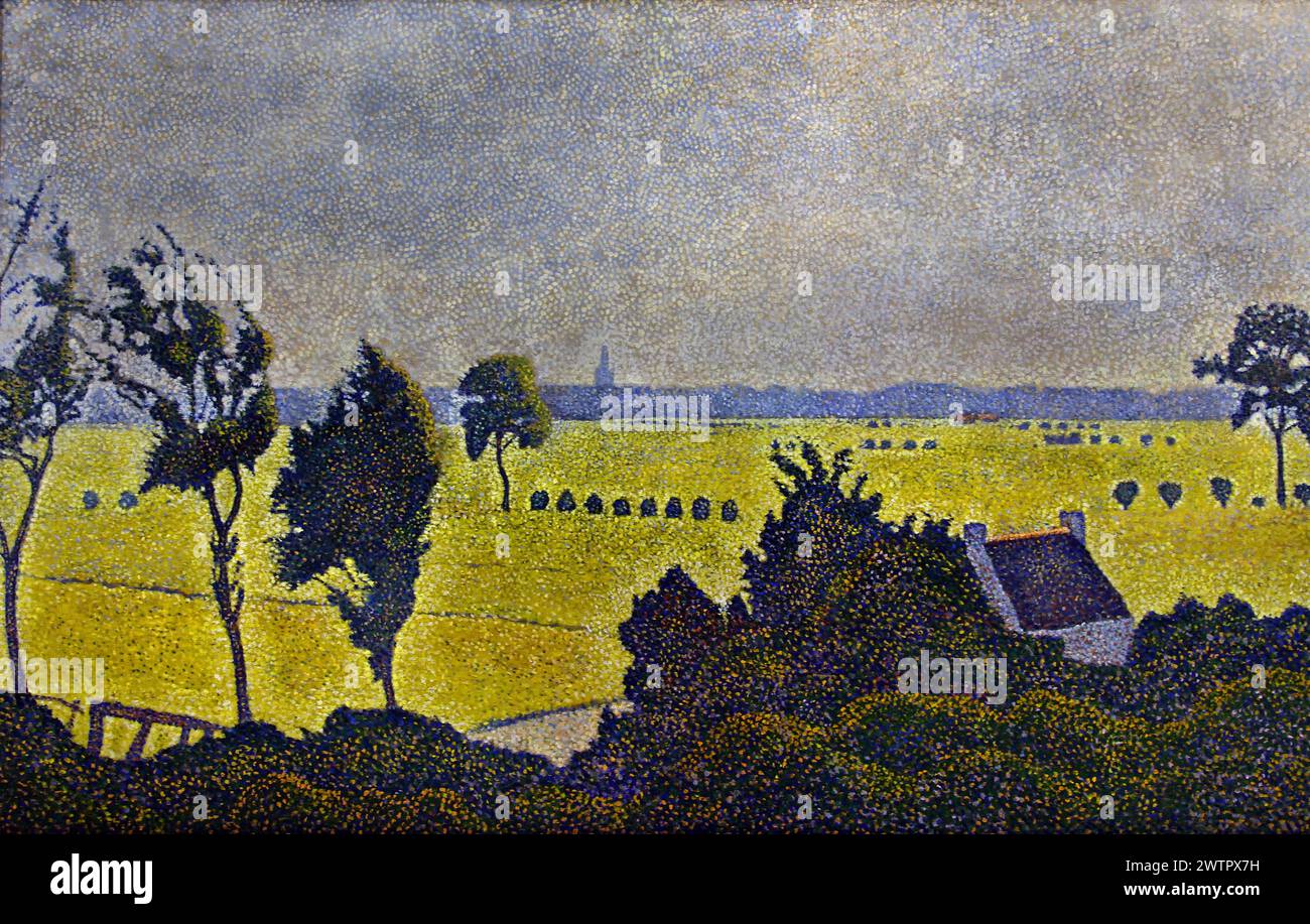 Landschaft in Seneffe 1888 von Alfred William Finch ( Willy ) 1854-1930 Belgisches Königliches Museum der Schönen Künste, Antwerpen, Belgien, Belgien. Stockfoto