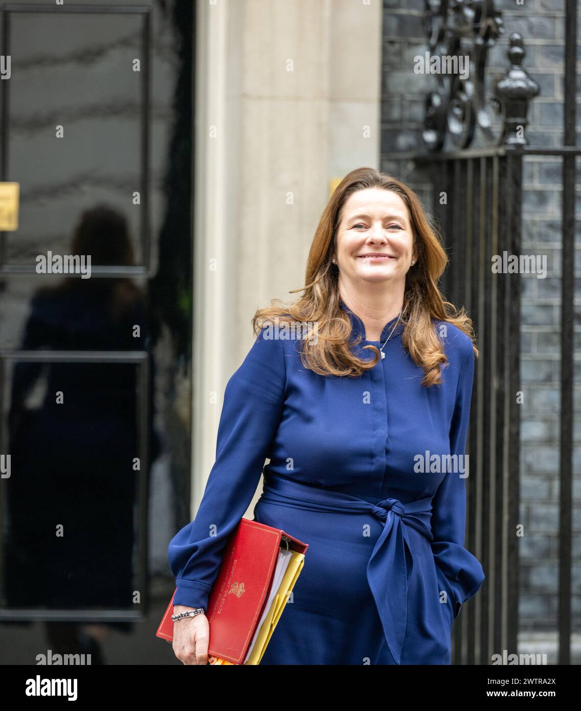 London, Großbritannien. März 2024. Gillian Keegan, Bildungsministerin, bei einer Kabinettssitzung in der Downing Street 10 London. Quelle: Ian Davidson/Alamy Live News Stockfoto