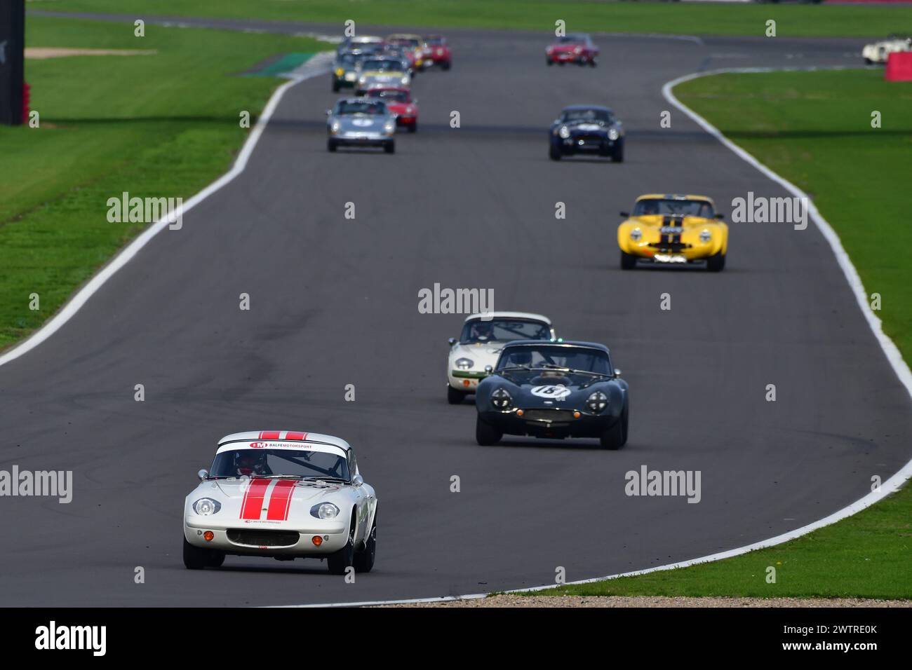 Shaun Balfe, Tom Ashton, Lotus Elan, RAC Pall Mall Cup für GT vor '66 und Touring Cars vor '63 GTS und Sportwagen vor '60, drei Stunden Rennsport mit Stockfoto