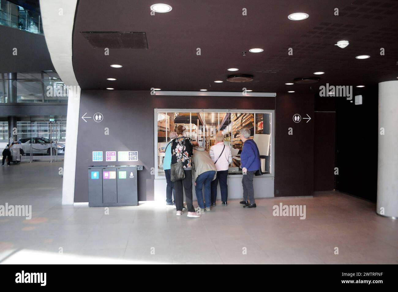 Kopenhagen, Dänemark /19. März 2024/. Blick auf die schwarze diament-Bibliothek in daihs det sorte Diamenet-Bibliothek in der dänischen Hauptstadt Hbaour in Kopenhgen. Photo.Francis Joseph Dean/Dean Pictures Stockfoto