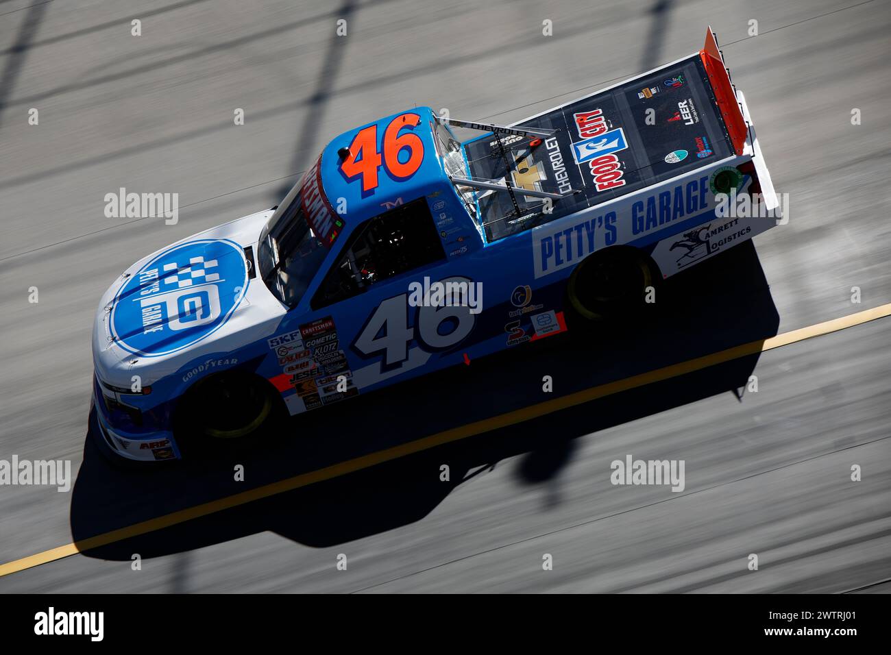 16. März 2024, Bristol, TN, USA: Thad Moffitt übt beim Weather Guard Truck Race in Bristol, TN, USA. (Credit Image: © Stephen A Arce Action Sports Pho/ASP) NUR REDAKTIONELLE VERWENDUNG! Nicht für kommerzielle ZWECKE! Stockfoto