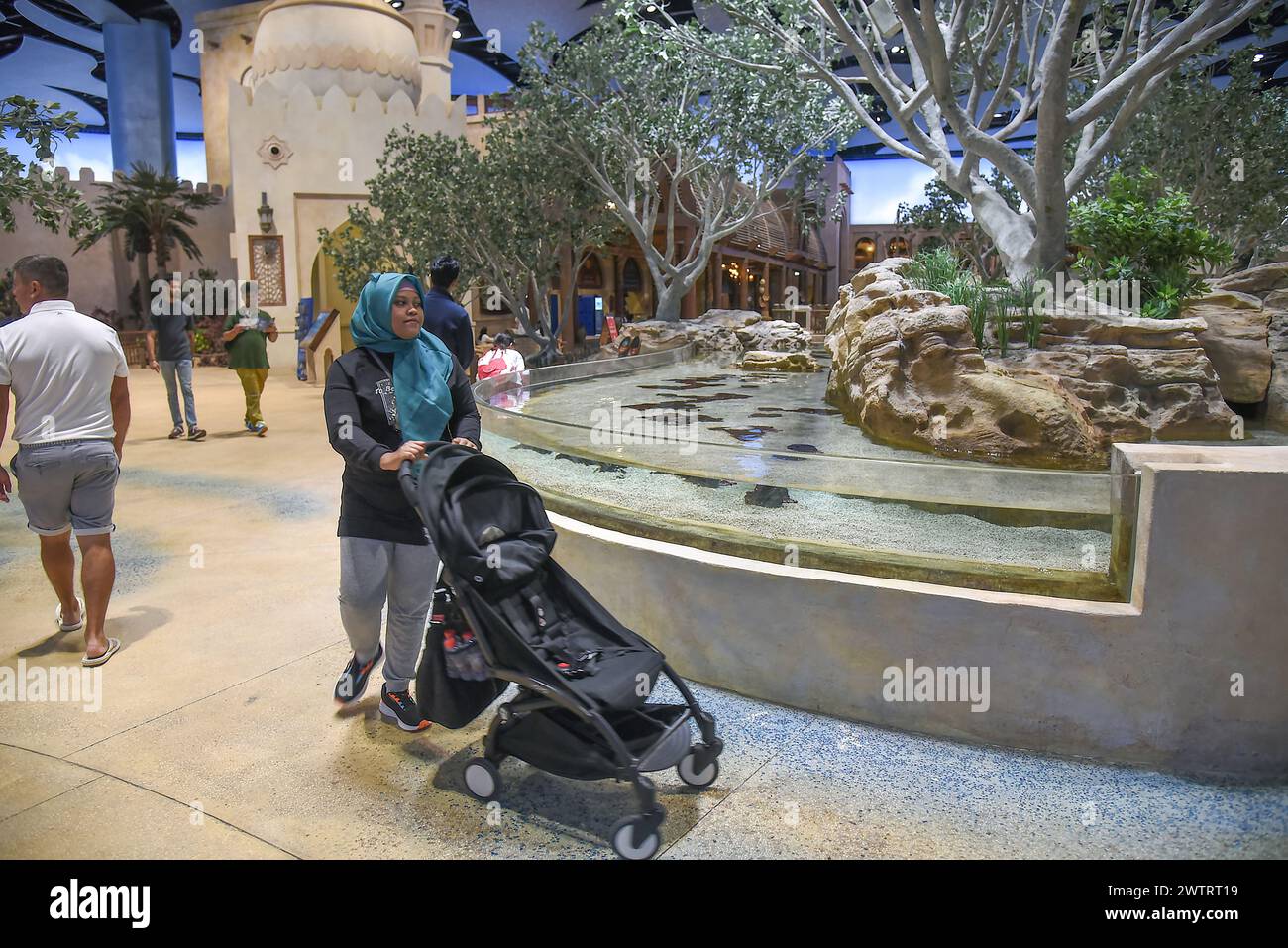 Das größte Aquarium der Welt SeaWorld auf Yas Island, Abu Dhabi, Vereinigte Arabische Emirate, 15. März 2024. (CTK Foto/Drahoslav Ramik) Stockfoto