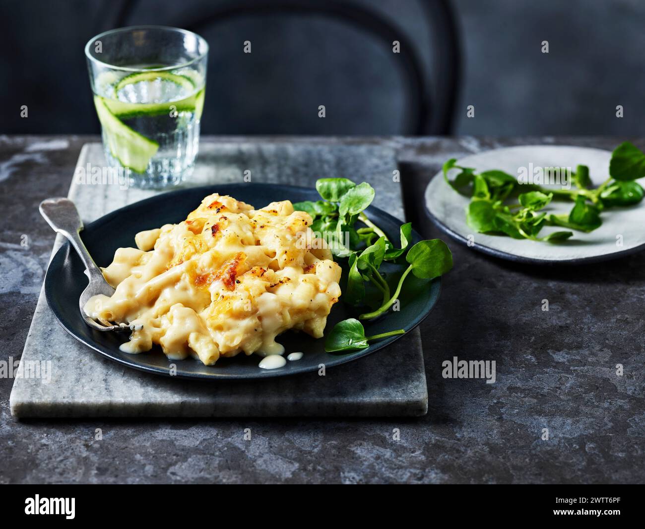 Makkaroni-Käse Stockfoto