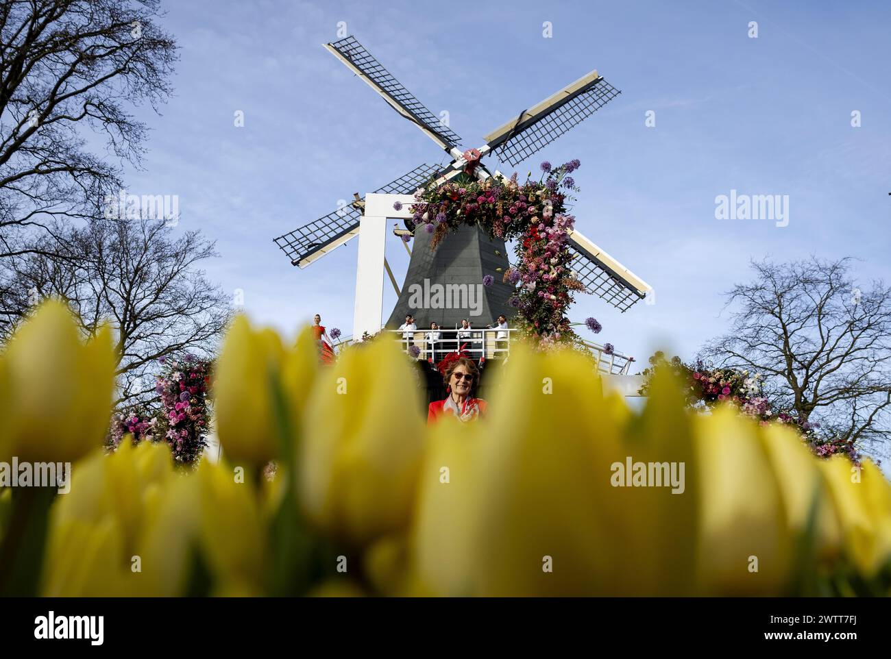 LISSE - Prinzessin Margriet bei der Eröffnung des Keukenhof. Die Blumenausstellung feiert ihr 75-jähriges Bestehen. ANP ROBIN VAN LONKHUIJSEN niederlande aus - belgien aus Stockfoto