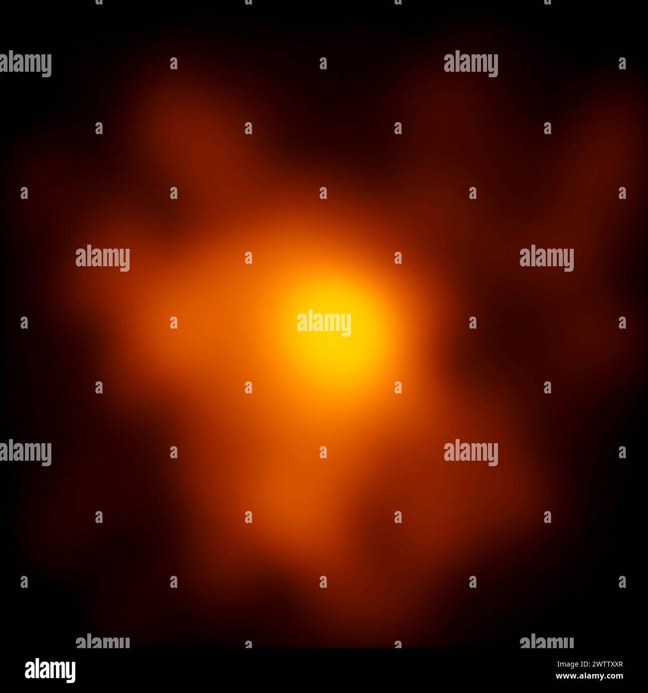 Abstrakter orangefarbener und schwarzer unscharfer Hintergrund Stockfoto