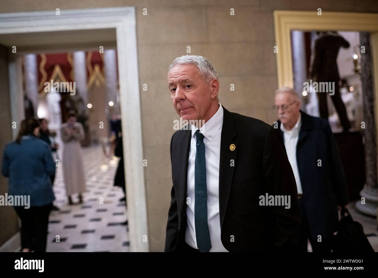 Washington, USA. März 2024. Der Vertreter Ken Buck (R-CO) geht am Dienstag, den 19. März, durch das US-Kapitol in Washington, DC, 2024. (Graeme Sloan/SIPA USA) Credit: SIPA USA/Alamy Live News Stockfoto