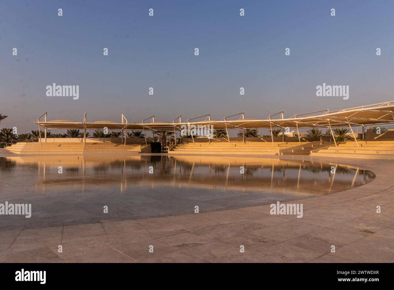 Wahat Al Karama (Oase der würde) in Abu Dhabi, Vereinigte Arabische Emirate. Stockfoto