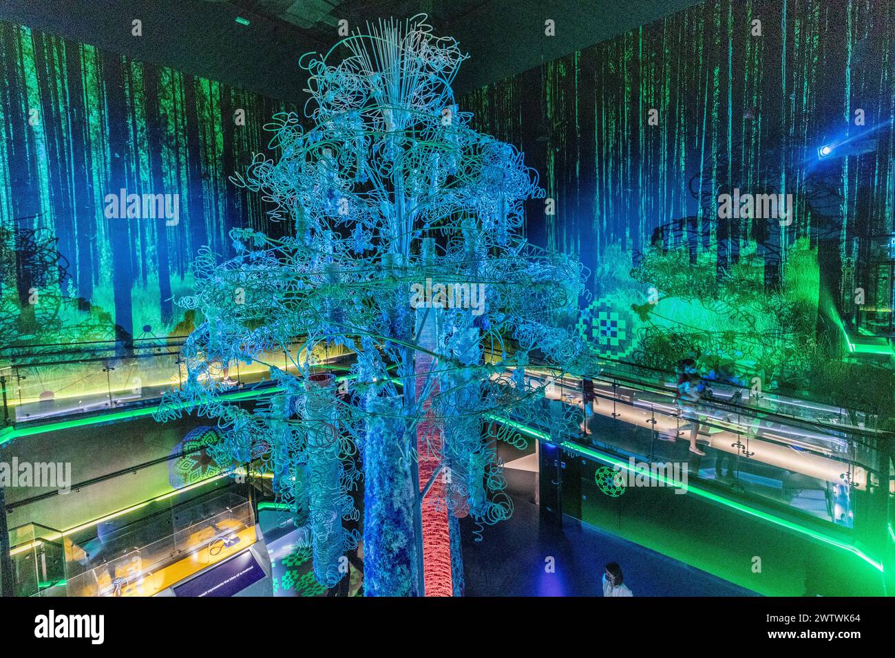 DUBAI, VAE - 29. OKTOBER 2021: Belarussischer Pavillon auf der Expo 2020 in Dubai, Vereinigte Arabische Emirate. Stockfoto