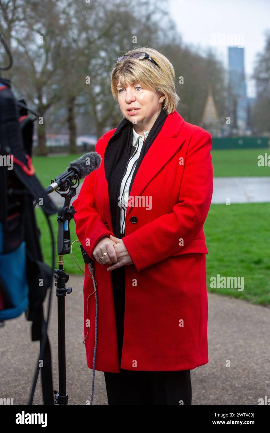 London, England, Großbritannien. März 2024. Gesundheitsministerin MARIA CAULFIELD wird während der morgendlichen Medienrunde in Westminster gesehen. (Kreditbild: © Tayfun Salci/ZUMA Press Wire) NUR REDAKTIONELLE VERWENDUNG! Nicht für kommerzielle ZWECKE! Stockfoto