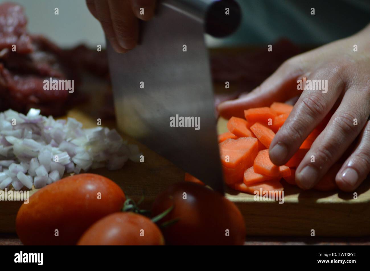 Fotografías de restauración de Platos de comida y bebida. Stockfoto