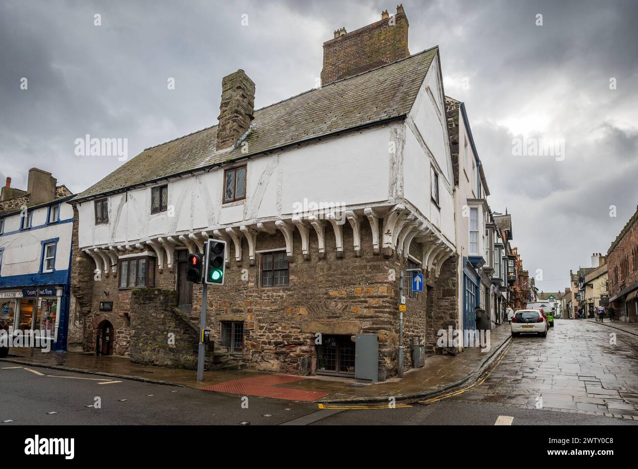 Aberconwy House in Conwy. Stockfoto