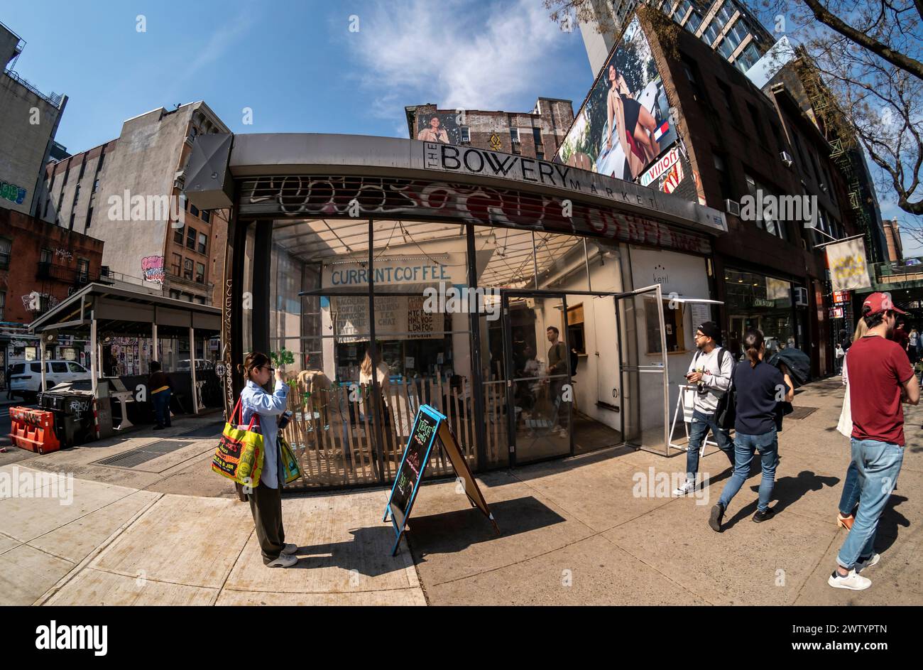 Die Bowery im East Village in New York am Donnerstag, den 14. März 2024. (© Richard B. Levine) Stockfoto