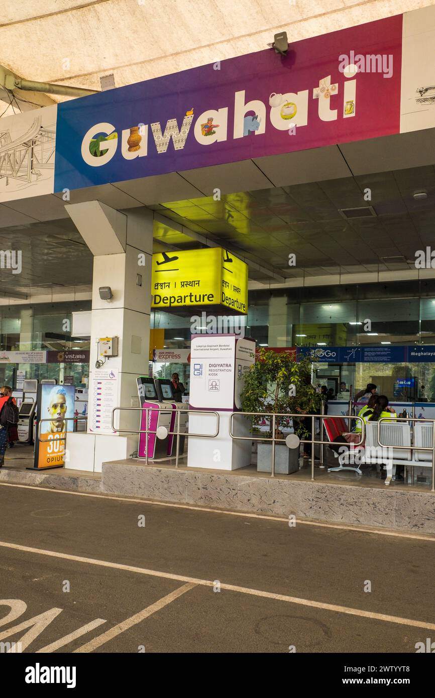 Flughafen Guwahati, Assam, Indien Stockfoto