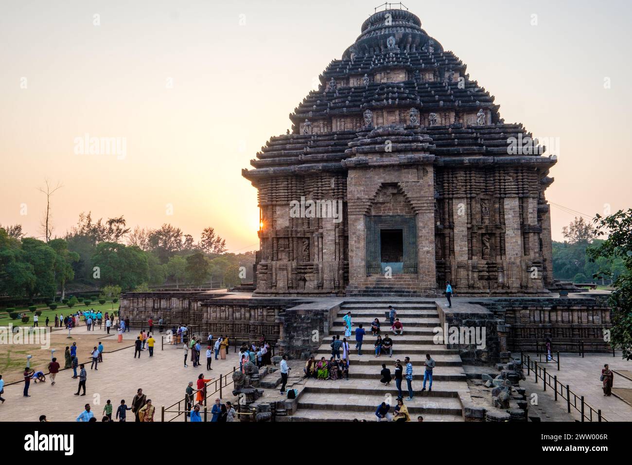Der Sonnentempel in Konark, Odisha/Orissa, Indien Stockfoto