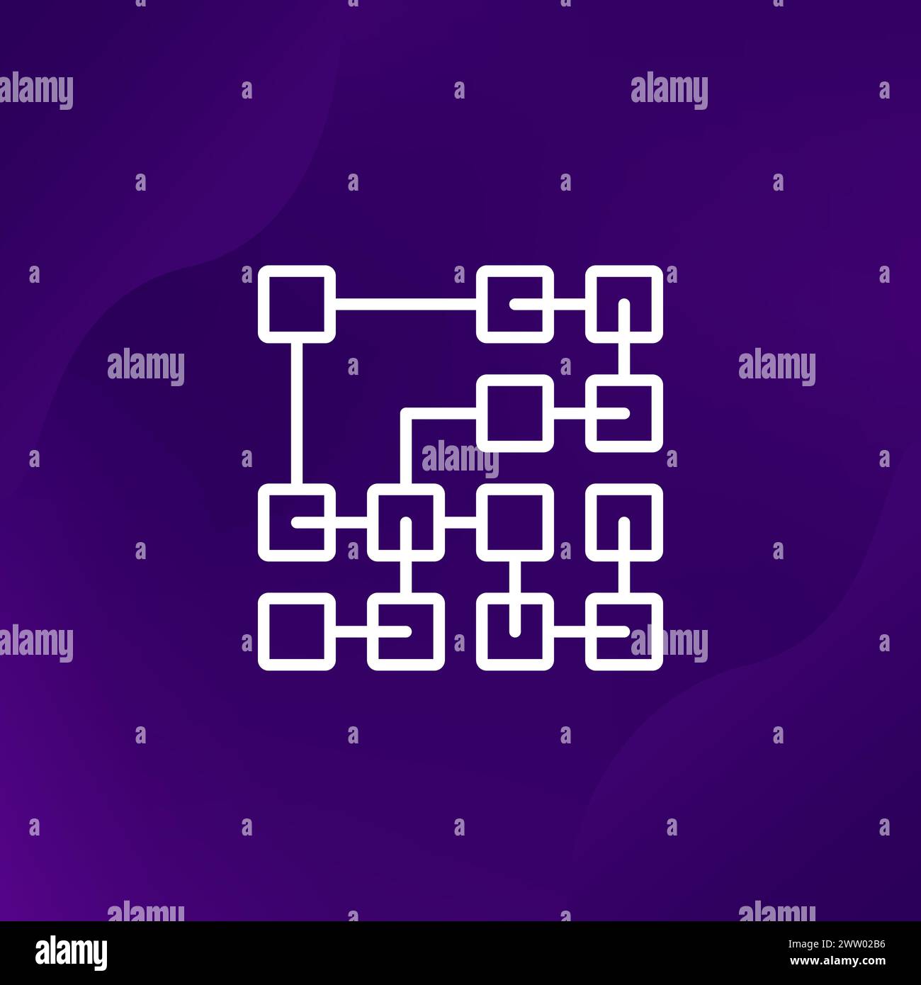 Cluster-Zeilensymbol für Web Stock Vektor