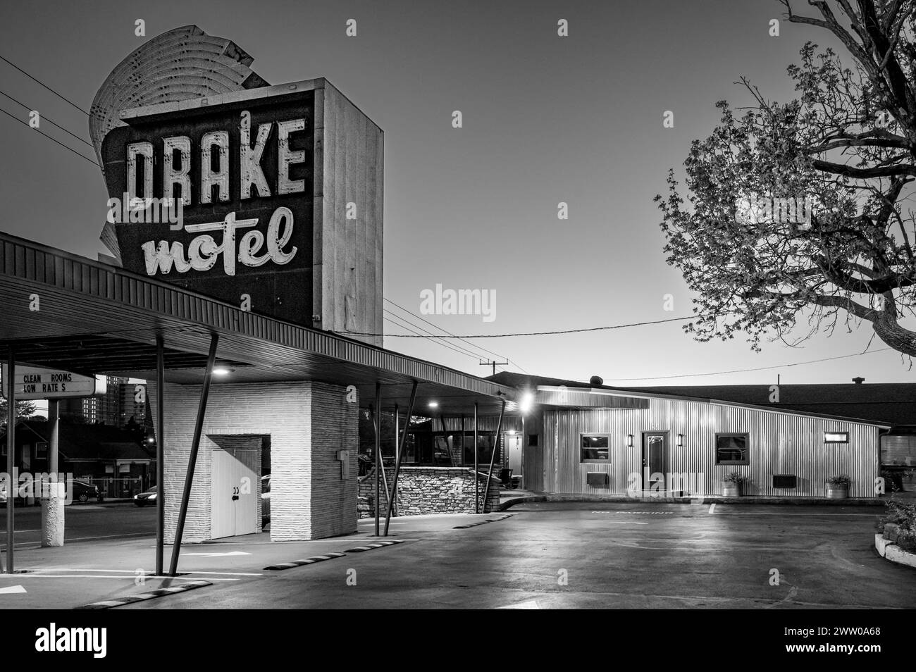 Drake Motel, Nashville, TN „Stay Where the Stars Stay“ Stockfoto
