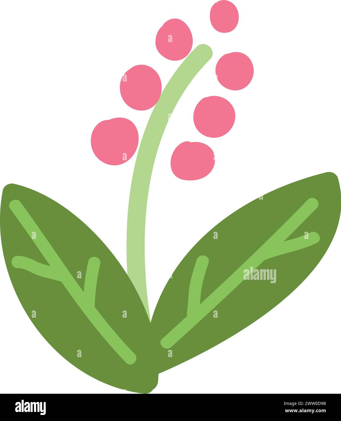 Wiesenblumenpflanze. Wilde Botanik-Farbblüte Stock Vektor