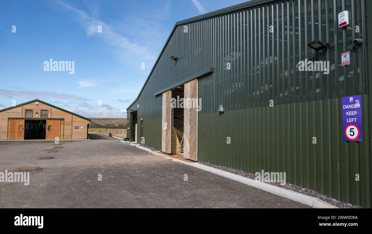 Belvoir Vale RDA Centre (Reiten für den Behindertenverband) - Colston Bridge Farm, Nottinghamshire Stockfoto