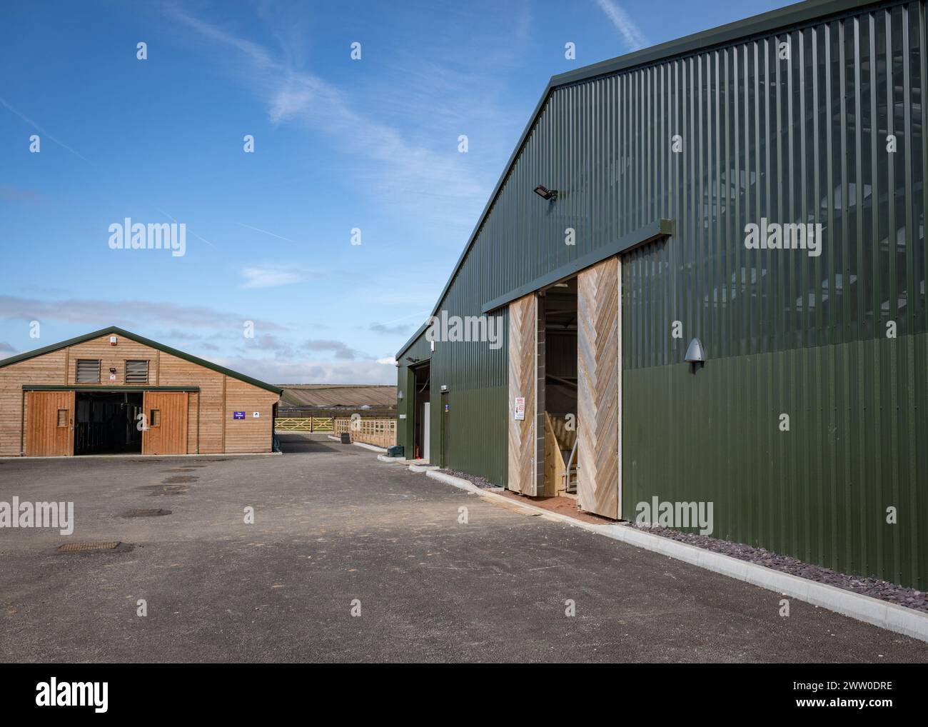 Belvoir Vale RDA Centre (Reiten für den Behindertenverband) - Colston Bridge Farm, Nottinghamshire Stockfoto