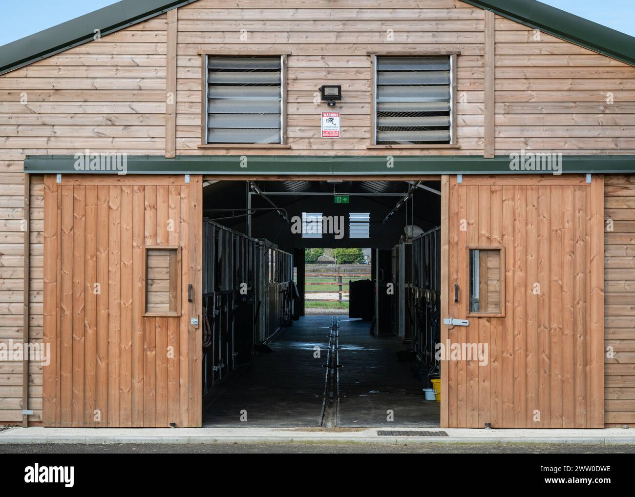 Belvoir Vale RDA Centre (Reiten für den Behindertenverband) - Colston Bridge Farm, Nottinghamshire Stockfoto