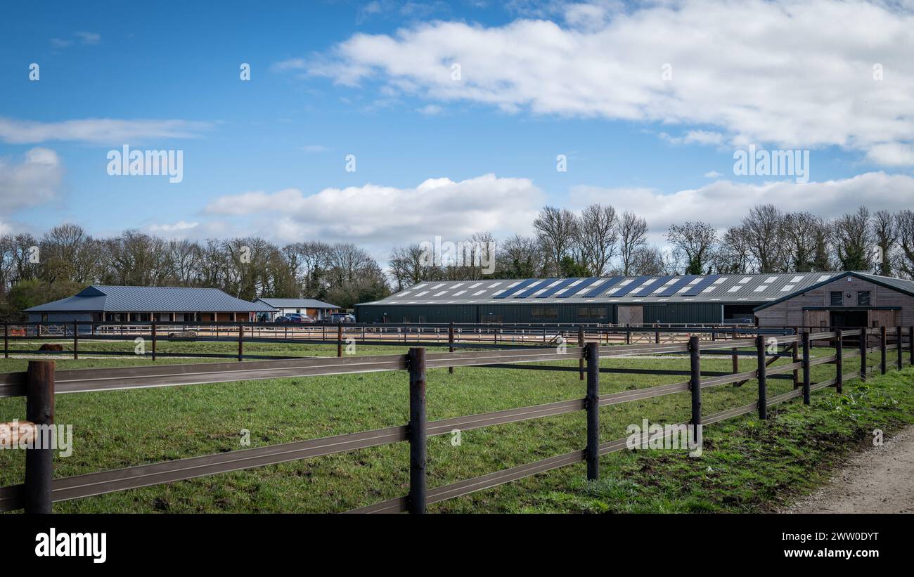 Belvoir Vale RDA Centre (Reiten für den Behindertenverband) - Colston Bridge Farm, Nottinghamshire Stockfoto