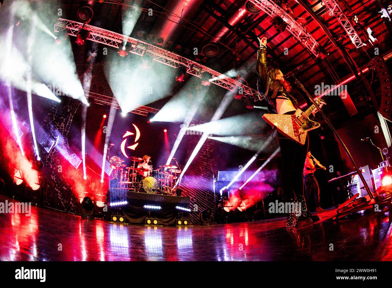 Mailand, Italien. November 2023. Lzzy Hale of Halestorm tritt am 28. November 2023 im Alcatraz Mailand auf. (Foto: Roberto Finizio/NurPhoto)0 Credit: NurPhoto SRL/Alamy Live News Stockfoto