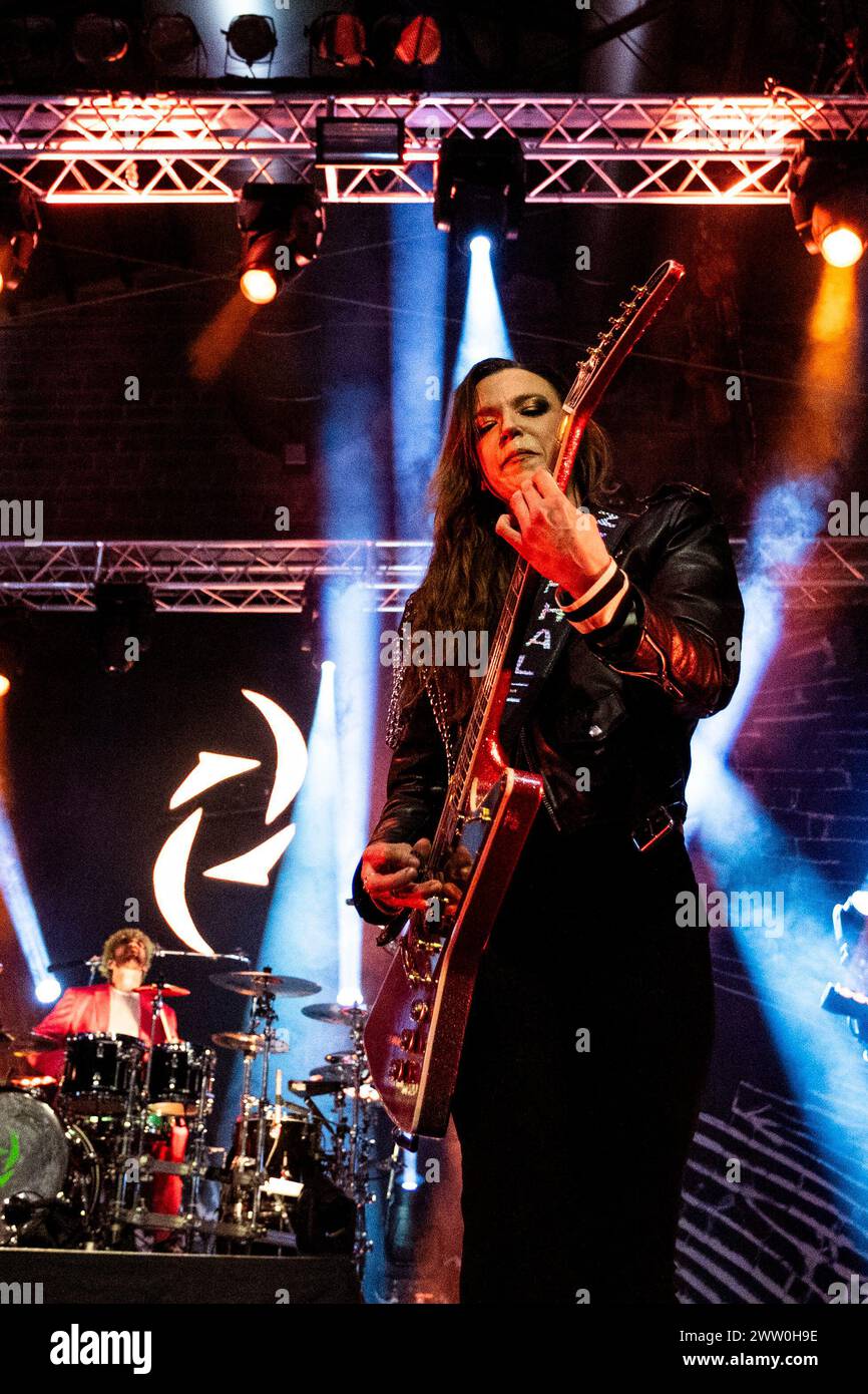 Mailand, Italien. November 2023. Lzzy Hale of Halestorm tritt am 28. November 2023 im Alcatraz Mailand auf. (Foto: Roberto Finizio/NurPhoto)0 Credit: NurPhoto SRL/Alamy Live News Stockfoto