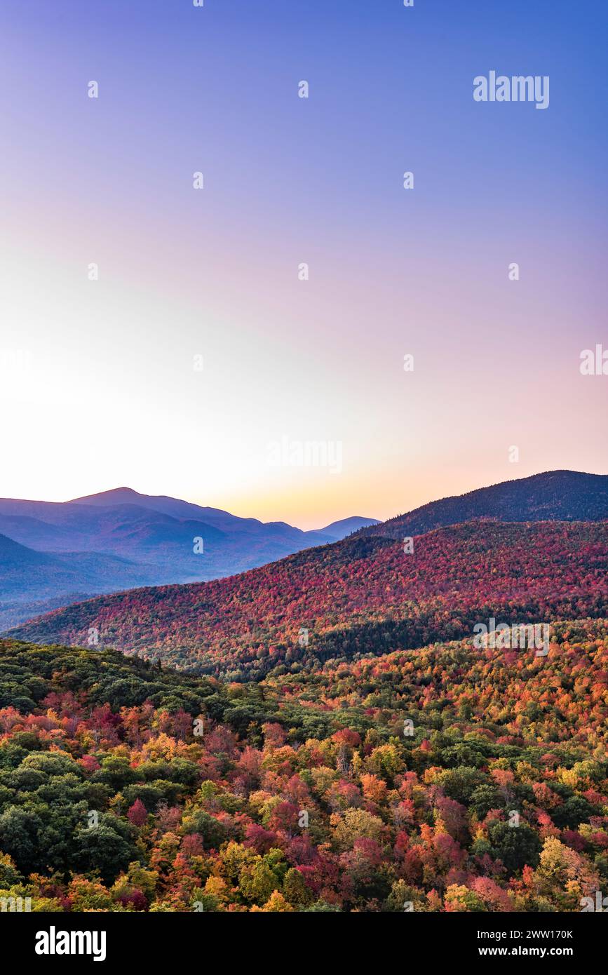 Adirondack Wildnis von Owl's Head, Adirondack Park, Essex County, New York Stockfoto