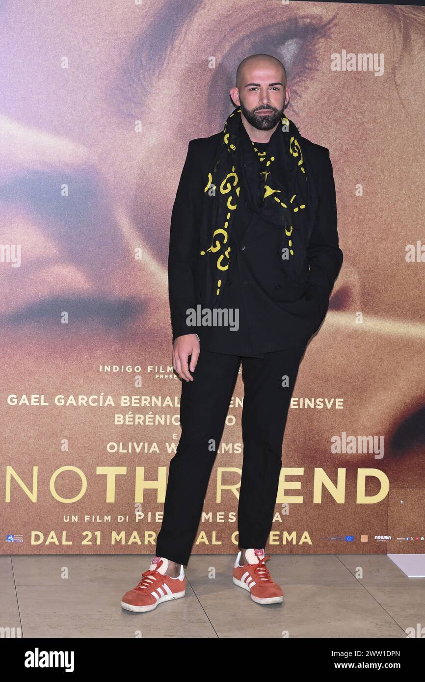 Rom, Italien. März 2024. Während des Fotorufs des Films „Another End“ am 20. März 2024 im Barberini-Kino in Rom, Italien. Quelle: Live Media Publishing Group/Alamy Live News Stockfoto