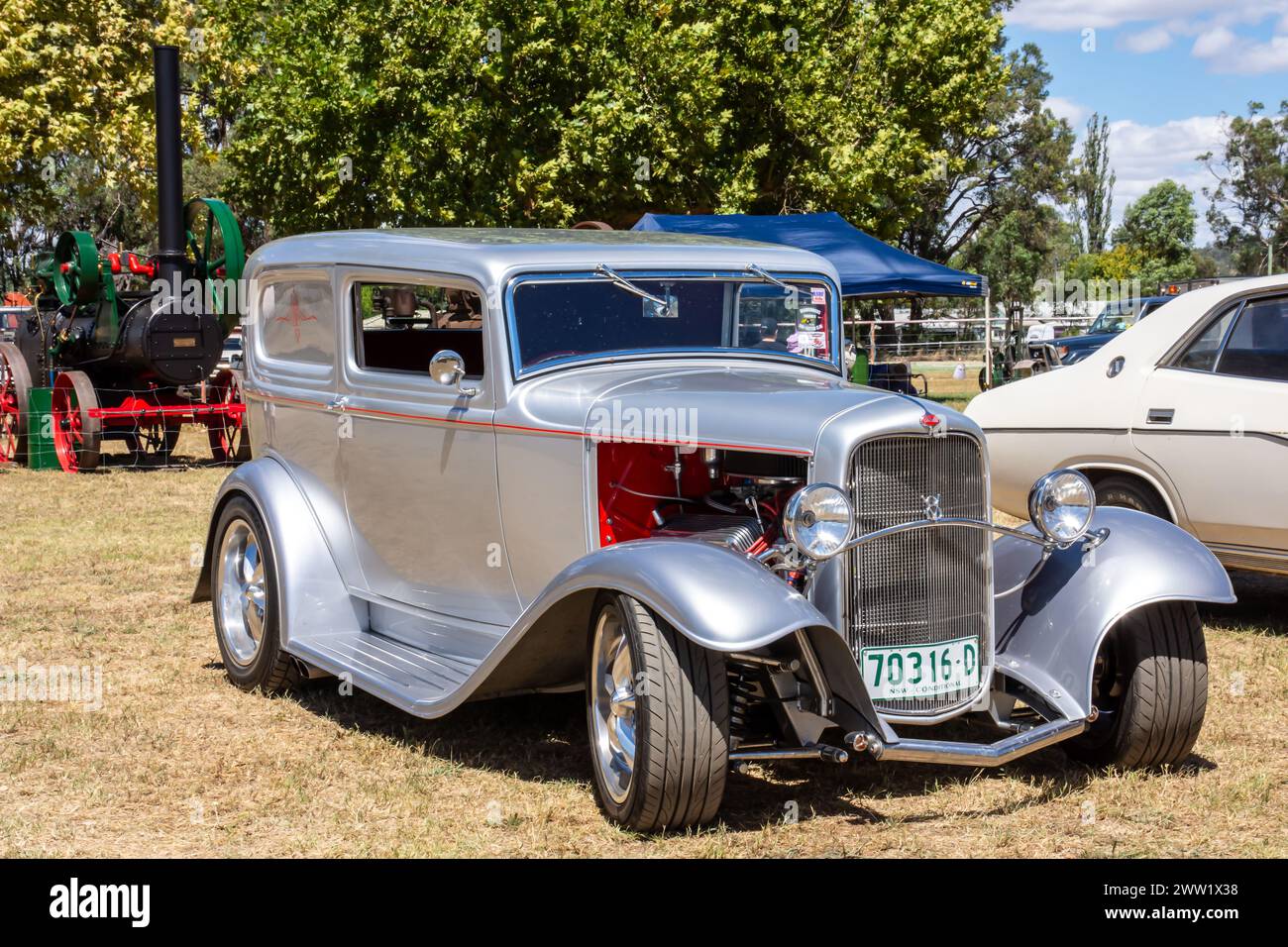 Maßgeschneiderte Ford V8 Limousine aus den 1930er Jahren Stockfoto