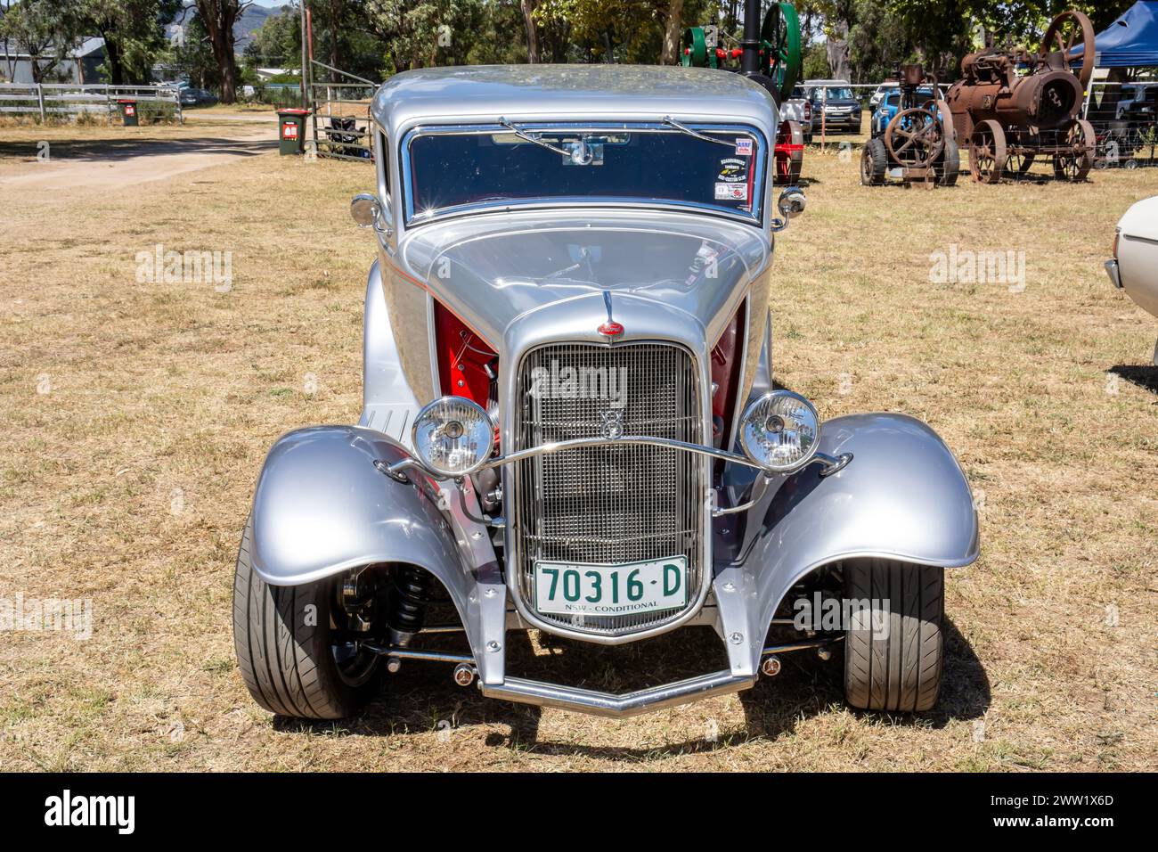 Frint View 1930er Jahre individuelle Ford V8 Limousine Stockfoto