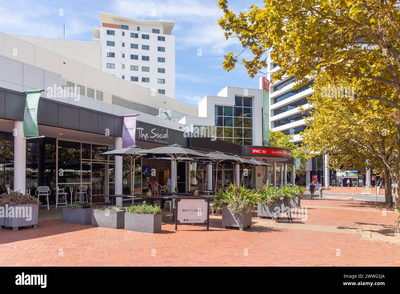 Arts Precinct, Burelli Street, Wollongong, New South Wales, Australien Stockfoto