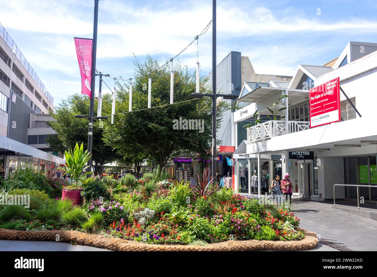 Crown Street Mall, Wollongong, New South Wales, Australien Stockfoto