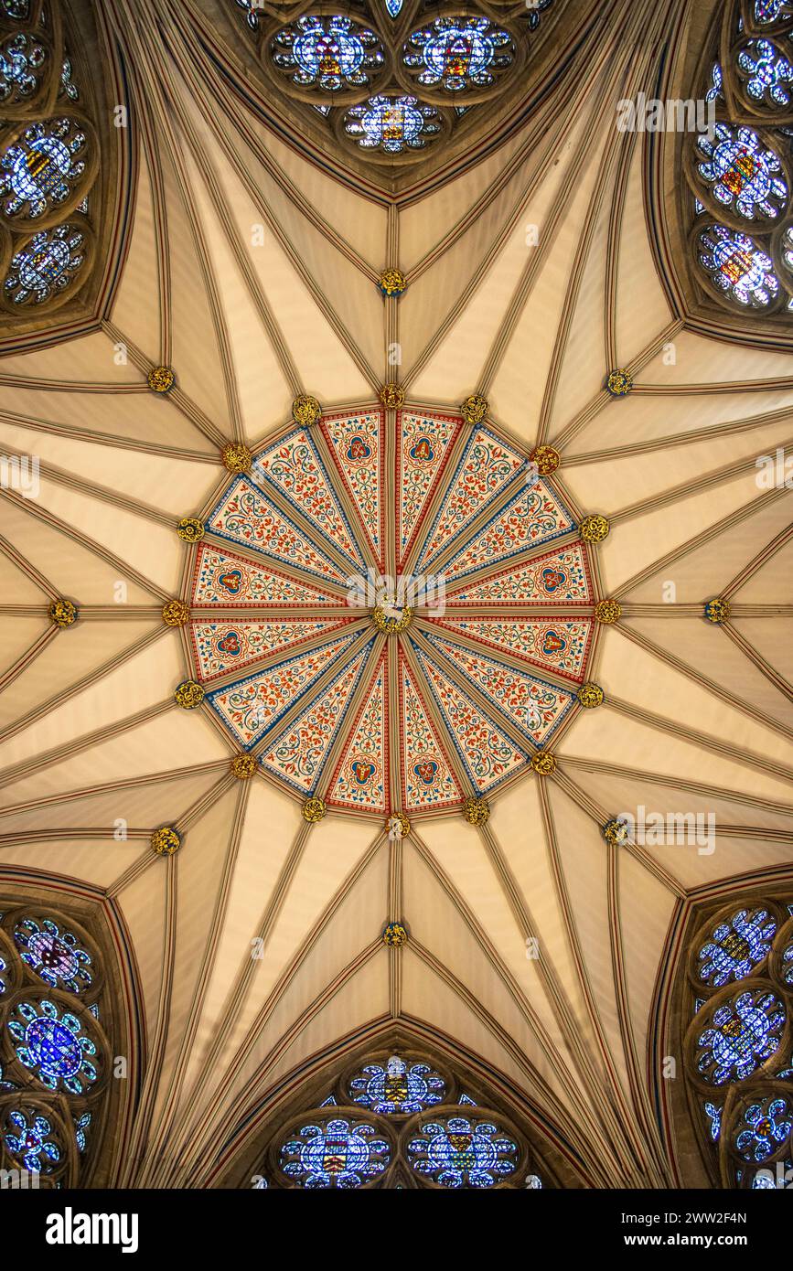 Das Chapter House of York Minster, York, England Stockfoto