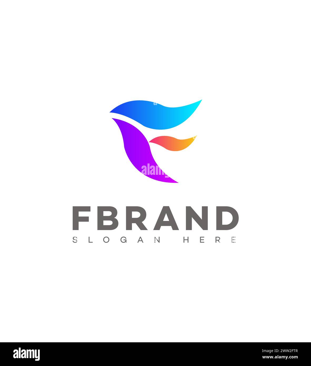 F Letter Logo Symbol Markenidentität, F Letter Sign Symbol Vorlage Stock Vektor