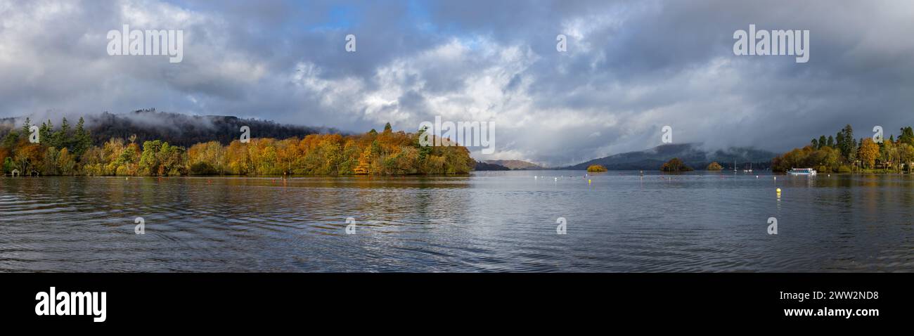 Keswick Panorama, Derwentwater in Keswick The Lake District Cumbria UK Stockfoto